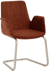 Mayer Besuchersessel myHELIOS rost chrom Stoff 58,0 x 56,0 x 86,0 cm, 1 St.