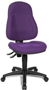 Topstar Bürostuhl Wellpoint 10, 8050 BC7 Stoff lila, Gestell schwarz