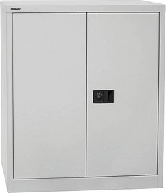Thumbnail - BISLEY Stahlschrank Universal E402A0145645 lichtgrau 1 Fachboden 91,4 x 40,0 x 100,0 cm, aufgebaut, 1 St.