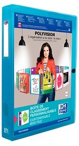 OXFORD Heftbox Polyvision 4,0 cm blau, 1 St.