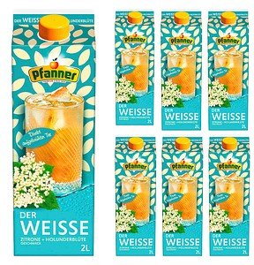 Pfanner Eistee Holunderblüte, Zitrone 6x 2,0 l