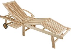 Garden Pleasure Sonnenliege JAVA natur Holz