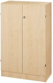 HAMMERBACHER Aktenschrank Schrank Prokura, V6550/3/3/SG ahorn 2 Fachböden 80,0 x 42,0 x 127,0 cm