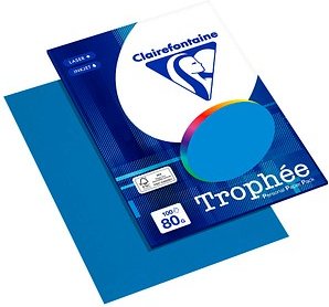Clairefontaine Kopierpapier Trophée karibischblau DIN A4 80 g/qm 100 Blatt