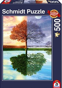 Schmidt Der Jahreszeiten-Baum Puzzle, 500 Teile