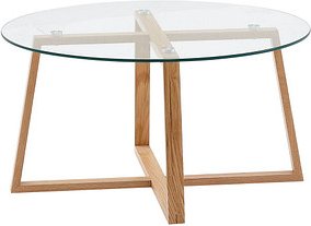 Thumbnail - WOHNLING Couchtisch Glas braun 78,0 x 78,0 x 41,0 cm