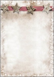 SIGEL Weihnachtsbriefpapier Winter Chalet Motiv DIN A4 90 g/qm 25 Blatt