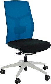 ORIGINAL STEIFENSAND Bürostuhl Eserio Netz Stoff blau, Gestell grau