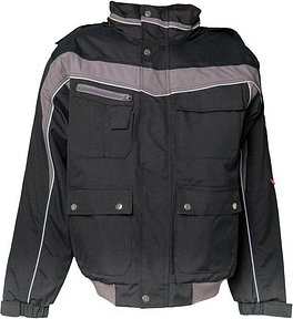 Thumbnail - PLANAM® unisex Arbeitsjacke PLALINE schwarz, zink Größe XS