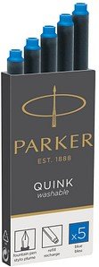 PARKER Tintenpatronen für Füller 1950384 königsblau, 5 St.
