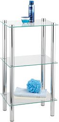 WENKO Badregal Yago silber 40,0 x 30,0 x 74,0 cm