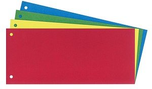 Wekre Trennstreifen farbsortiert, 180 g/m² Karton, 25 Blatt