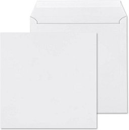 ÖKI Briefumschläge quadratisch ohne Fenster weiß haftklebend 50 St.