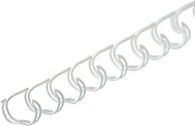 100 LMG Drahtbinderücken weiß für 30 Blatt