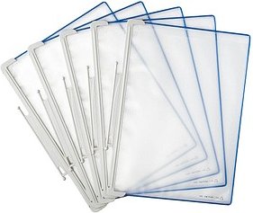 tarifold Sichttafeln Design DIN A4 blau, Öffnung oben, 15 St.