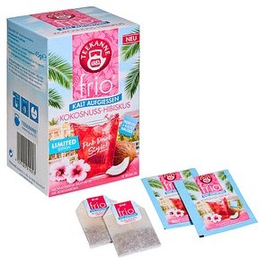 TEEKANNE frio Kokosnuss-Hibiskus Tee 18 Portionen