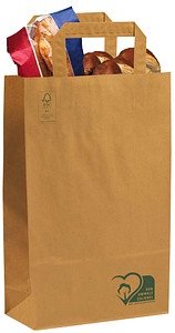 50 VP Papier-Tragetaschen braun 22,0 x 36,0 cm