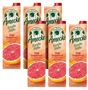 Amecke Sanfte Säfte Pink Grapefruit-Apfel-Sweetie Fruchtsaftkonzentrat 6x 1,0 l