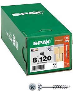 Thumbnail - SPAX® Holzbauschrauben T40 Senkkopf WIROX 0191010801205 8 mm x 120 mm, 50 St.