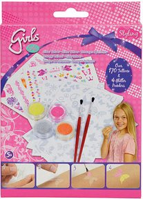 Simba Klebetattoo-Set Steffi LOVE Girls Glitter verschiedene Motive, 170 St.