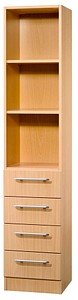 Thumbnail - HAMMERBACHER Regalschrank 7600 RE, V7600/6/6/RE buche 40,6 x 42,0 x 200,4 cm