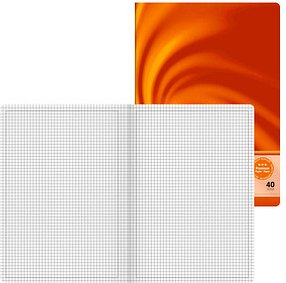 BRUNNEN Schulheft Vivendi Lineatur 40 kariert DIN A4 Rand rundum, 32 Blatt, 1 St.