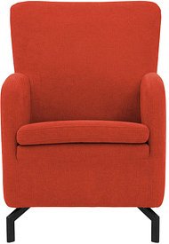 DOMO Collection Sessel Dallas orange schwarz Stoff, 1 St.