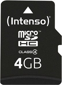 Thumbnail - Intenso Speicherkarte microSDHC-Card Class 4, 4 GB, 1 St.