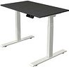 Kerkmann Move 1 stable elektrisch höhenverstellbarer Schreibtisch anthrazit rechteckig, T-Fuß-Gestell weiß 100,0 x 60,0 ...