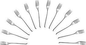 HEPP Dessertgabeln Carlton silber, 12 St.