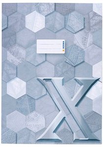 HERMA Heftumschlag X grau Papier DIN A4