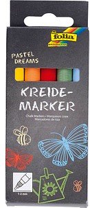 folia PASTEL DREAMS Kreidemarker farbsortiert 1,0 - 2,0 mm, 5 St.
