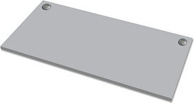 Fellowes Tischplatte Levado grau rechteckig 160,0 x 80,0 x 2,5 cm