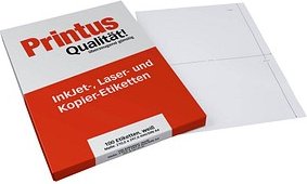 100 Printus Etiketten weiß 210,0 x 297,0 mm