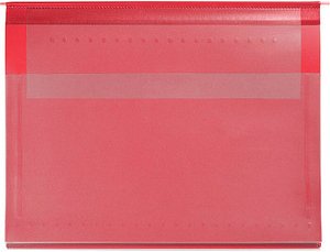 BOI Planettentasche Stan 1 Kunststoff rot DIN A4 1x Lang-Außenheftung (Sondermaß von 27,5 cm), 1 St.