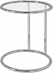 HAKU Möbel Beistelltisch rund Glas transparent 45,0 x 45,0 x 55,0 cm, 1 St.