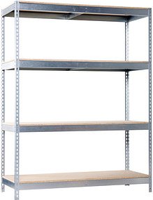 Thumbnail - Simonrack Schwerlast-Weitspannregal ECOFORTE 1206-4 778100047201548 silber 150,0 x 45,0 x 200,0 cm