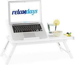relaxdays Laptop-Betttablett weiß