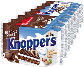 Knoppers® Haselnuss-Schnitten Black & White 8 St.