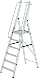 Thumbnail - MUNK Podestleiter 51096 silber 6 Stufen, H: 241,0 cm