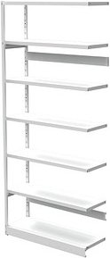 Thumbnail - Kerkmann Anbauregal Progress 50945111 lichtgrau 96,0 x 30,0 x 225,0 cm
