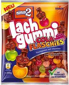 nimm2® Lachgummi Cola Flaschies Fruchtgummi 200,0 g