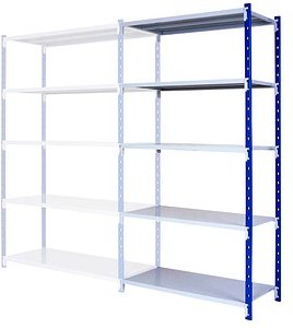 Thumbnail - Manorga Anbau-Schwerlastregal ZA21505NST lichtgrau 100,0 x 50,0 x 200,0 cm