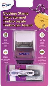 Thumbnail - AVERY Zweckform Textilstempel selbstfärbend schwarz ohne Logo, 1 St.