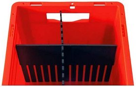 SCHULTE Trenneinsatz für Euroboxen anthrazit 11,5 x 0,2 x 12,0 cm