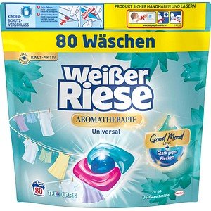 Weißer Riese AROMATHERAPIE Universal Good Mood LOTUS Waschmittel Caps, 80 St.