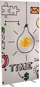 Thumbnail - PAPERFLOW Trennwand easyScreen Business, 62225 bunt 94,0 x 173,4 cm