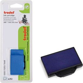 trodat Ersatzstempelkissen 6/53 blau 5,6 x 3,3 cm, 2 St.