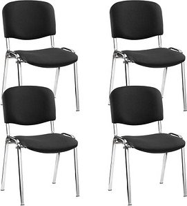 Thumbnail - Nowy Styl Besucherstühle Iso ISO CR 1.3 C11 schwarz Stoff, 4 St.