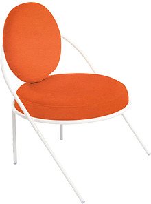 meet powered by PAPERFLOW Sessel SATURNE rost weiß Kunstleder 70,0 x 73,0 x 88,0 cm, 1 St.